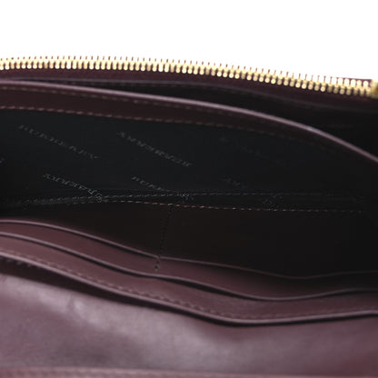 Burberry Grainy Calfskin House Check Continental Wallet Mahogany Red 5 of 6