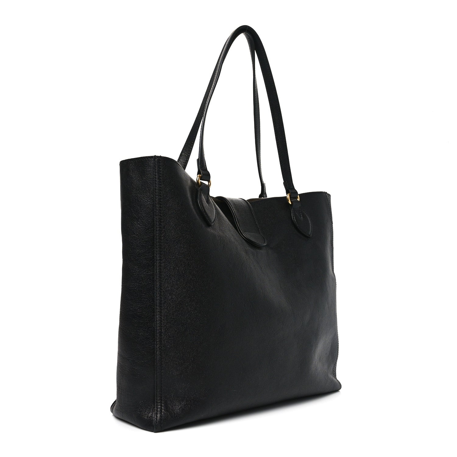 Gucci New Sakai Calfskin Lux Medium Dahlia Tote  Black 4 of 14