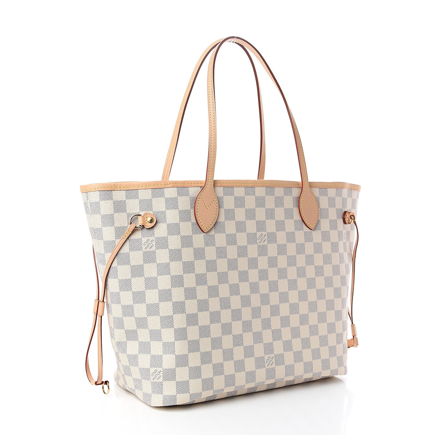 Louis Vuitton Damier Azur Neo Neverfull MM Rose Ballerine 3 of 10
