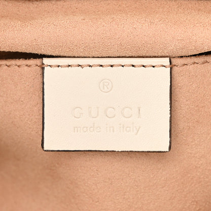 Gucci Calfskin Matelasse GG Marmont Flap Backpack White 6 of 10