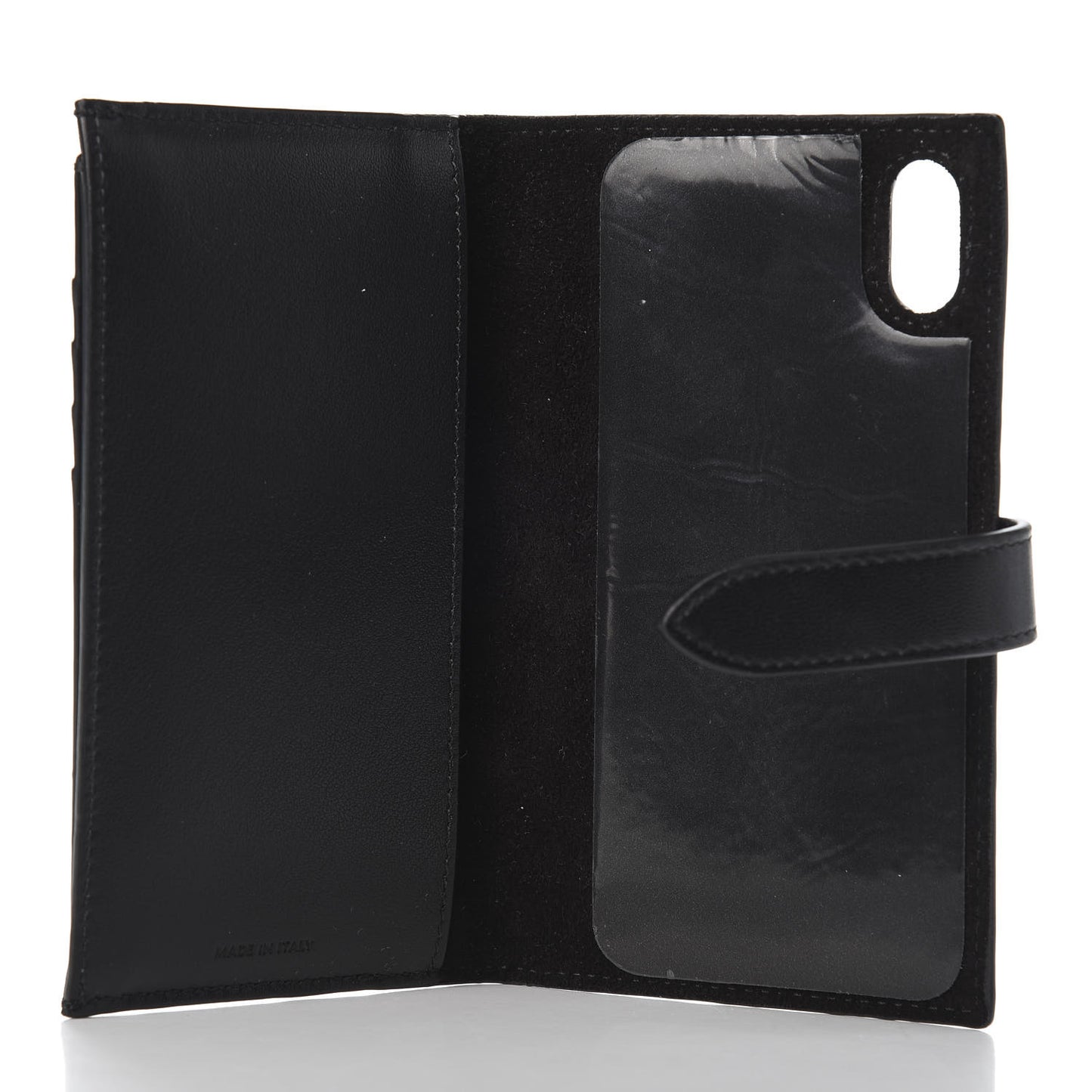 Grained Calfskin XS/S iPhone Folio Black