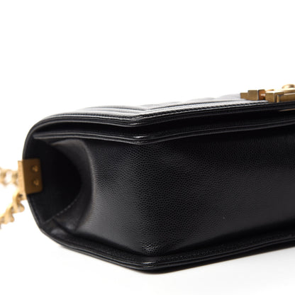 Chanel Caviar Quilted Medium Boy Flap Black 6 of 11