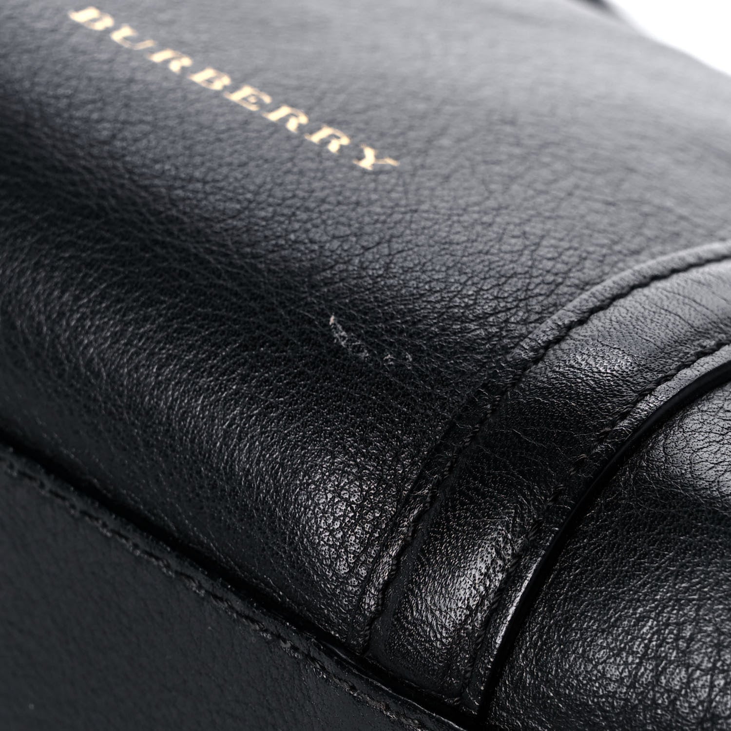Burberry Grained Calfskin Small Alchester Bowling Bag Black 11 of 12