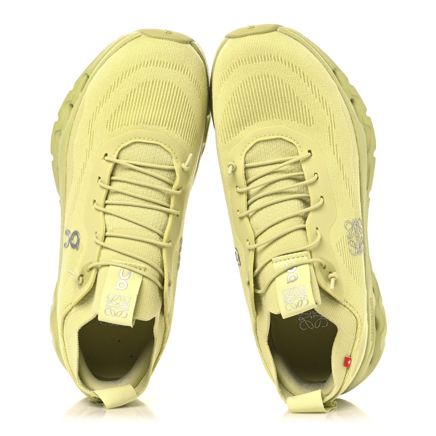 Loewe X ON Canvas Mesh Womens Cloudtilt Sneakers 38 Lime Green 2 of 8