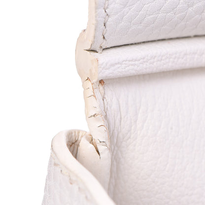 Hermes Taurillon Clemence Birkin 35 White 26 of 45