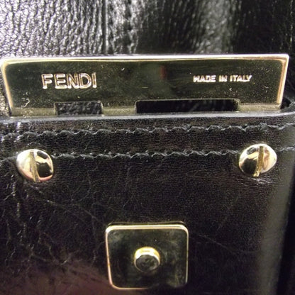 Fendi Vitello Acqua Large Convertible Baguette Black 9 of 15