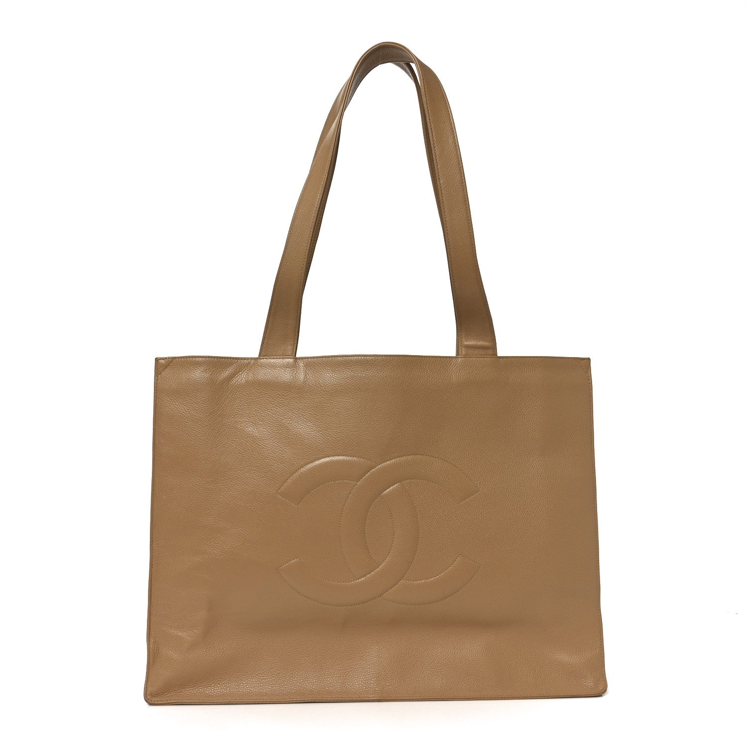 Chanel Caviar Timeless CC Tote Beige 1 of 11