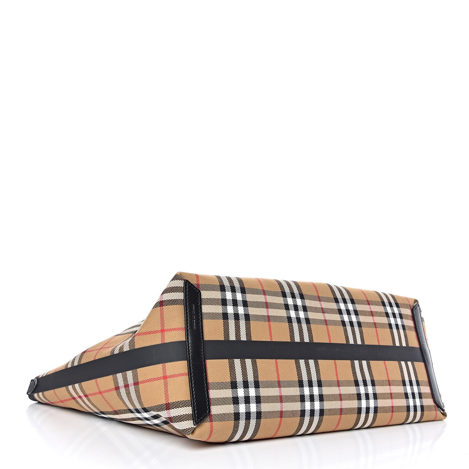 Burberry Vintage Check Medium The Giant Reversible Tote Antique Yellow Bright Red 6 of 12