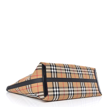 Burberry Vintage Check Medium The Giant Reversible Tote Antique Yellow Bright Red 6 of 12