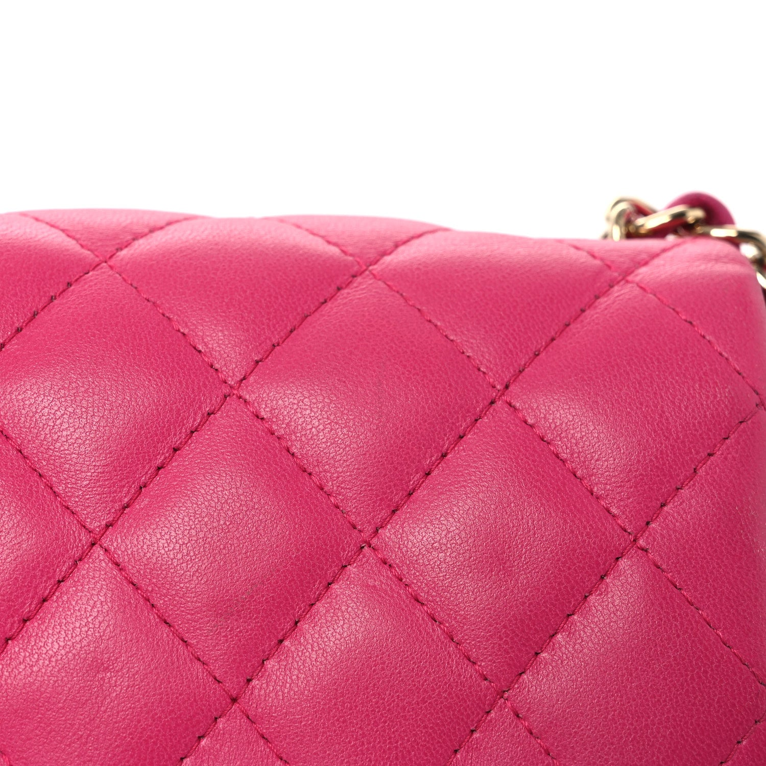 Chanel Lambskin Quilted Mini Square Flap Pink 13 of 15