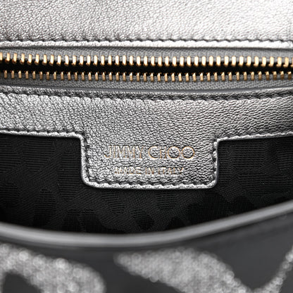 Jimmy Choo Glitter Mini Ruby Chain Crossbody Anthracite 6 of 8