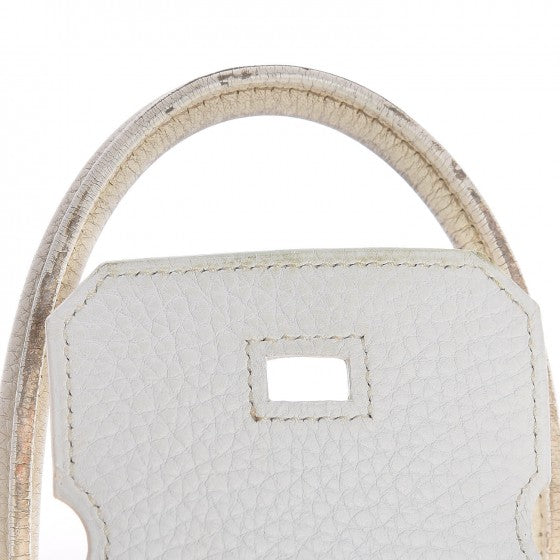 Hermes Taurillon Clemence Birkin 30 White 101 of 104