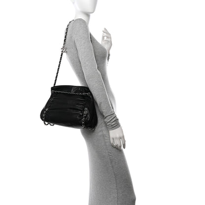 Chanel Lambskin Small Sharpei Shoulder Bag Black 2 of 10