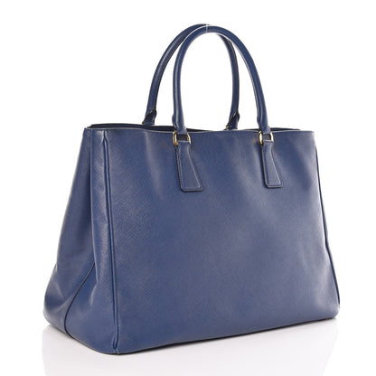Prada Saffiano Lux Large Tote Bluette 3 of 12