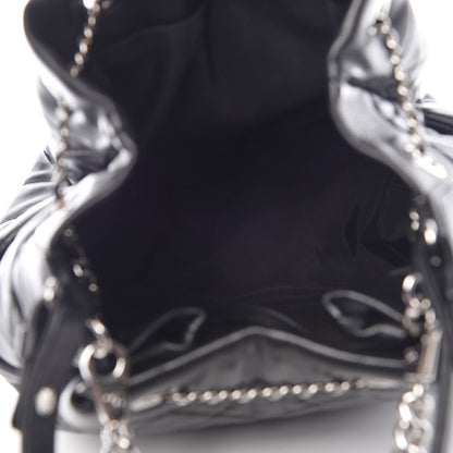 Chanel Lambskin Quilted Small CC Chain Bucket Bag Black 5 of 7