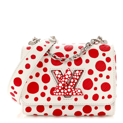 Louis Vuitton LV X YK Epi Infinity Dots Twist Shoulder Bag PM White Red 3 of 12