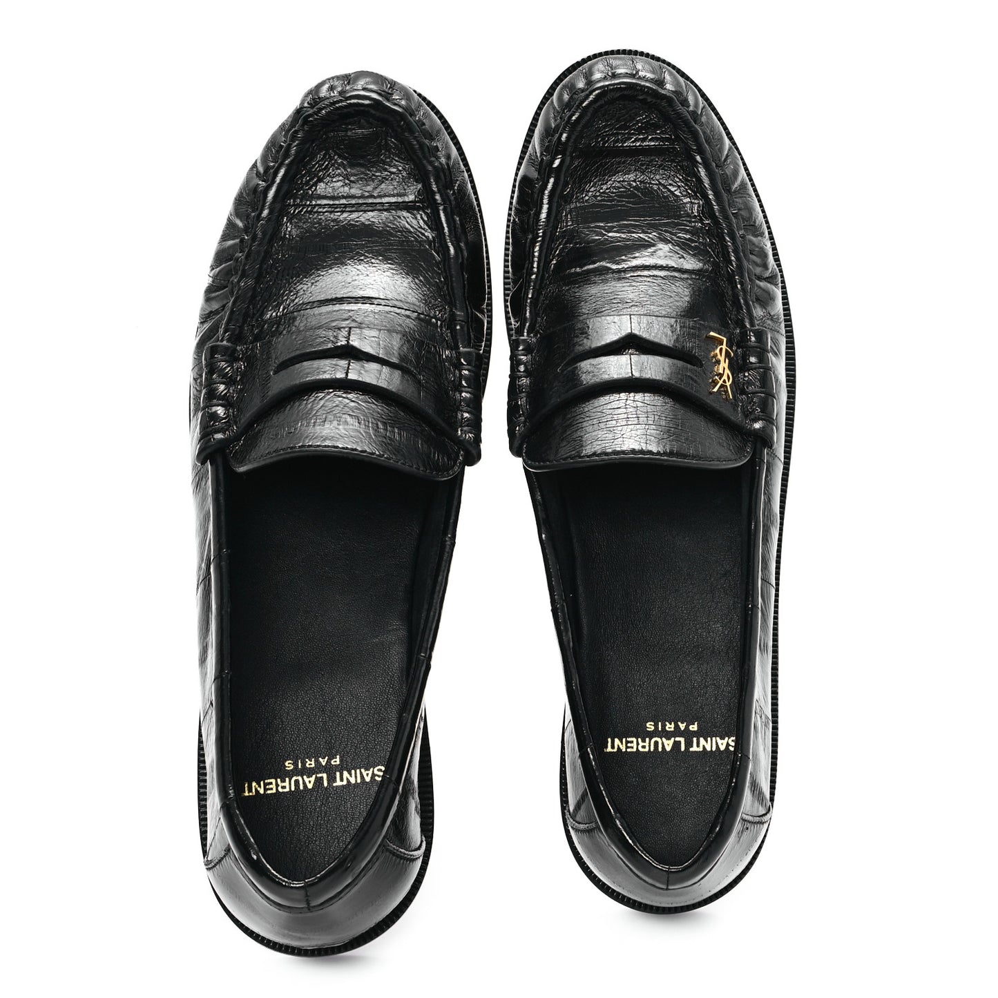 Supple Eel Le 15 Loafer Penny Slippers 37.5 Black