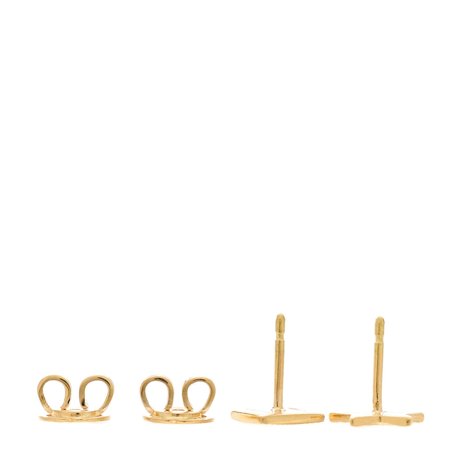 Gucci 18K Yellow Gold Icon Square Star Earrings 3 of 5