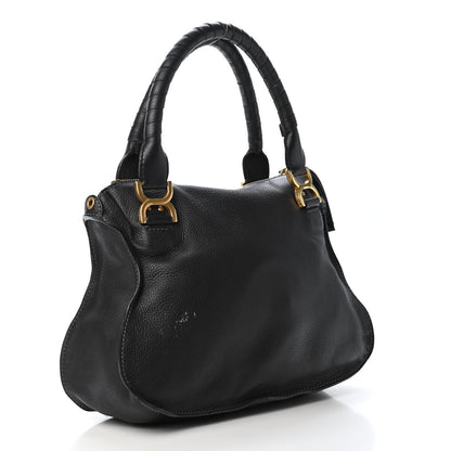 Chloe Calfskin Medium Marcie Satchel Black 2 of 5