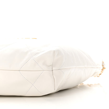 Chanel Shiny Calfskin Quilted Small Chanel 22 White 11 of 11