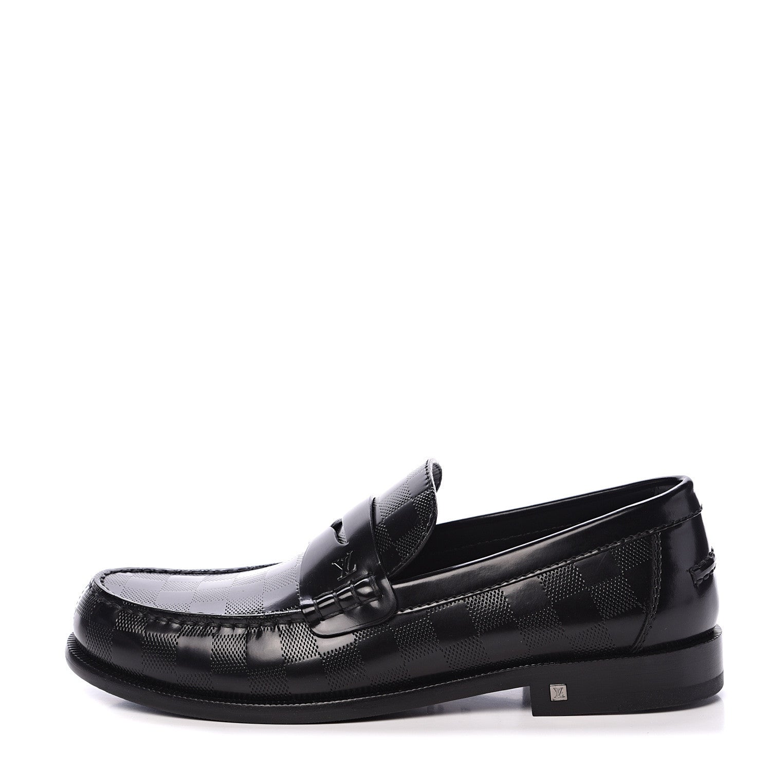 Louis Vuitton Damier Infini Graduation Loafers 6.5 Black 1 of 7