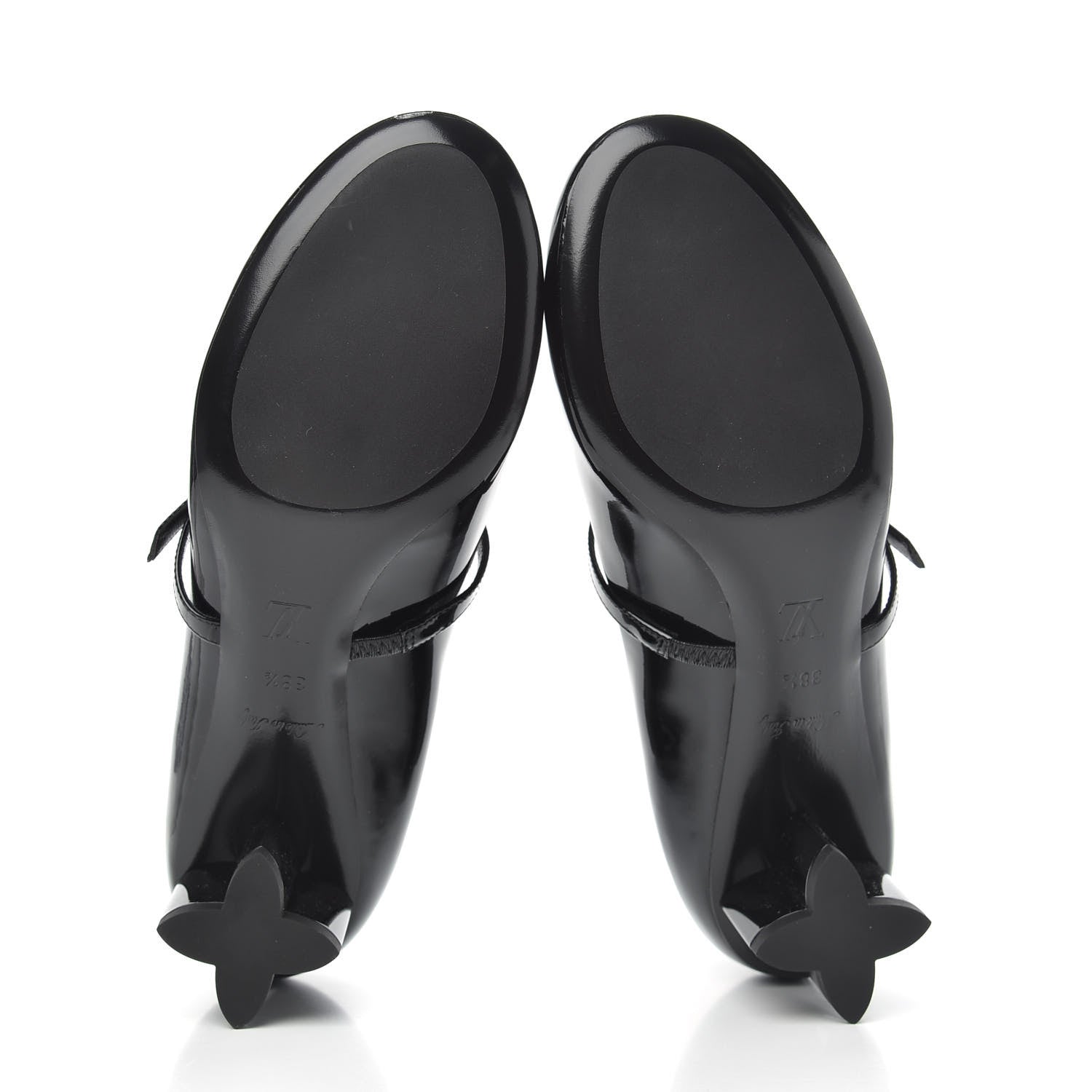 Louis Vuitton Patent Uniformes Silhouette 40mm Pumps 38.5 Black 5 of 8