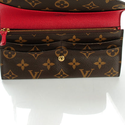 Louis Vuitton Monogram Emilie Wallet Red 6 of 8