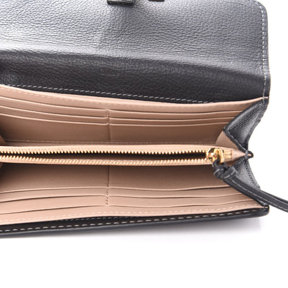 Chloe Calfskin Marcie Continental Flap Wallet Black 5 of 10