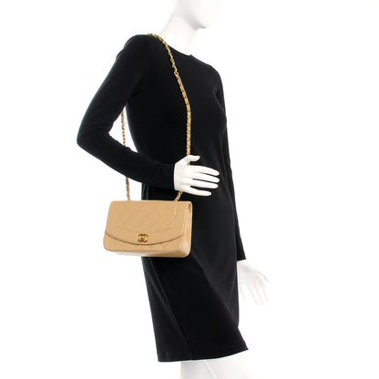 Chanel Lambskin Quilted Small Single Flap Beige 2 of 7