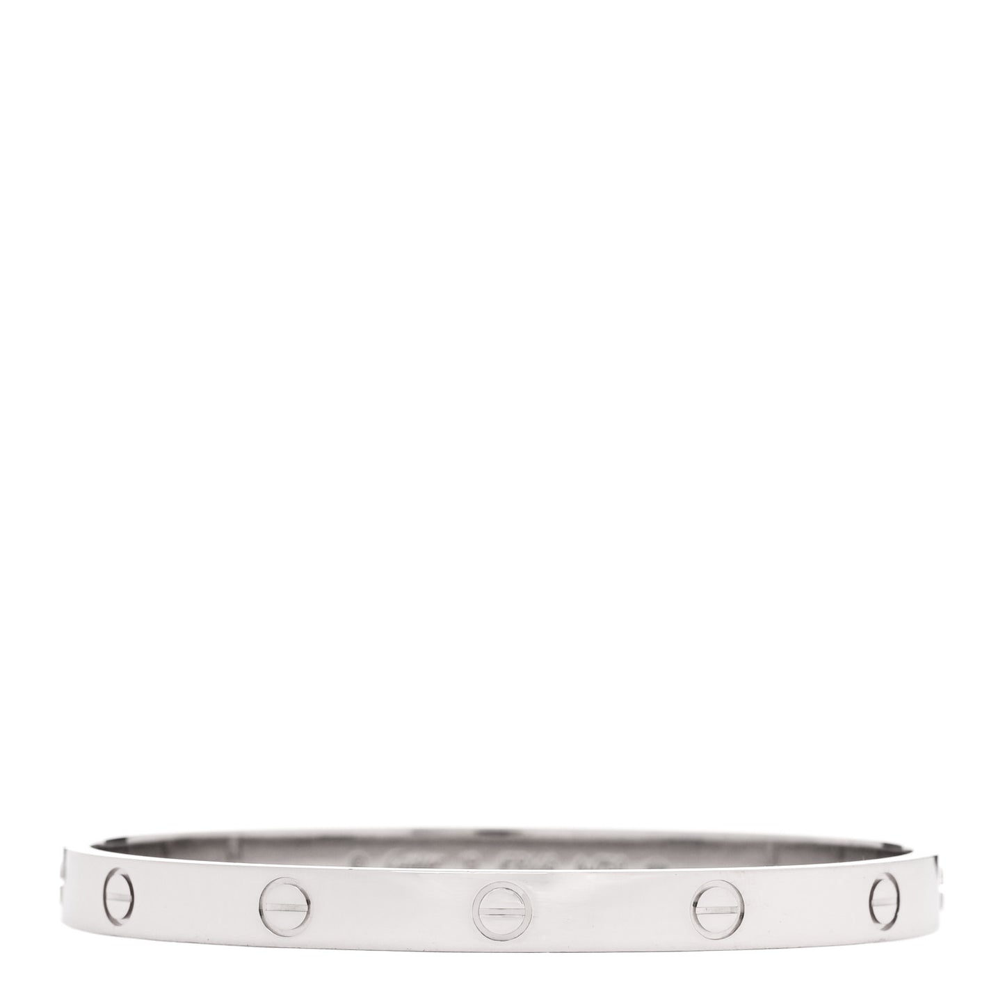 18K White Gold LOVE Bracelet 19