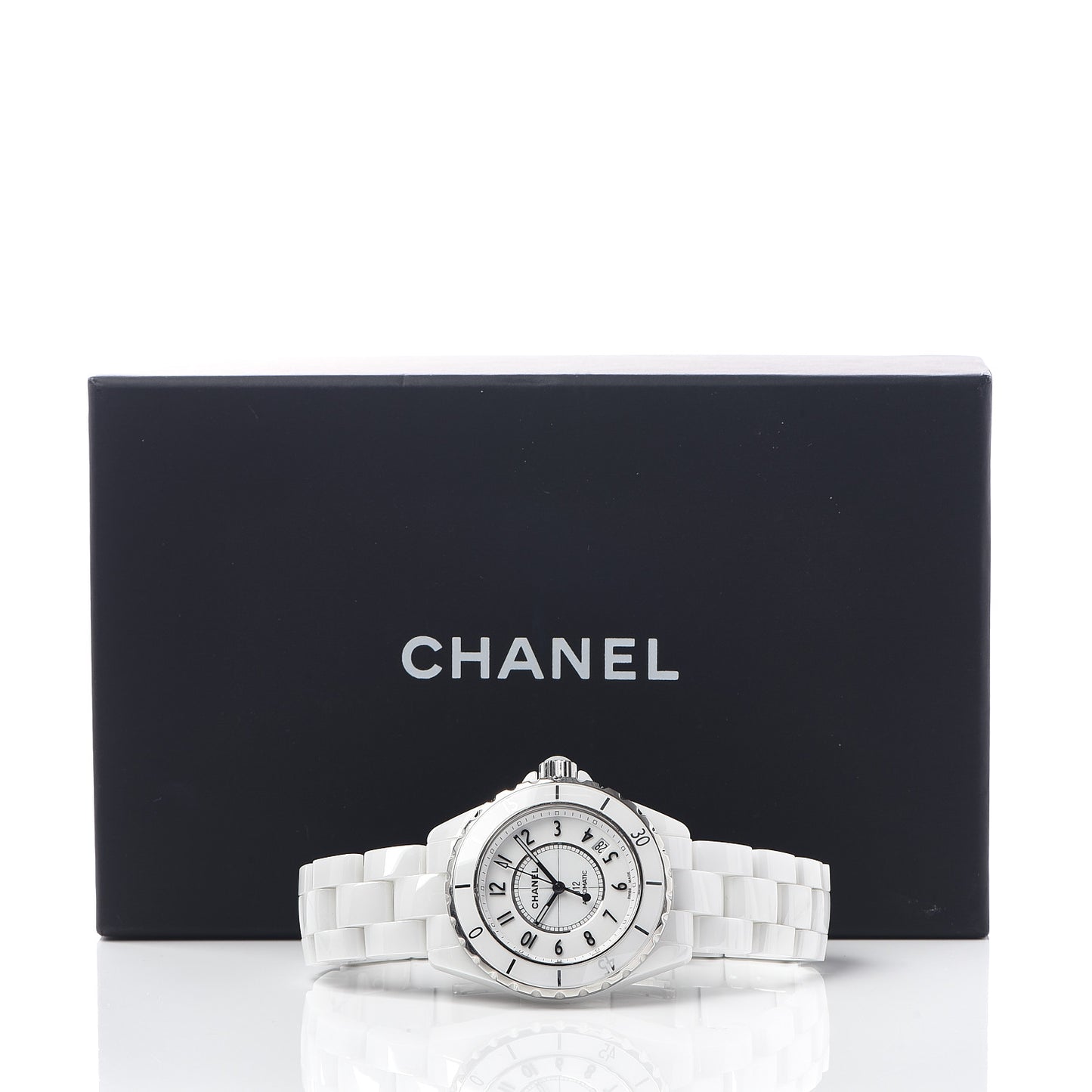 Stainless Steel Ceramic 38mm J12 Automatic Watch White