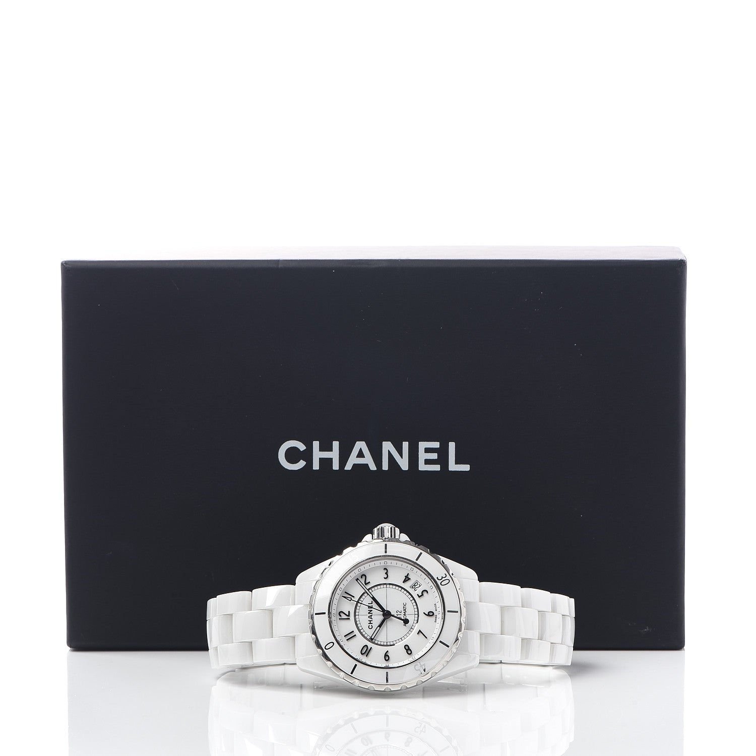 Chanel Stainless Steel Ceramic 38mm J12 Automatic Watch White 7 of 7