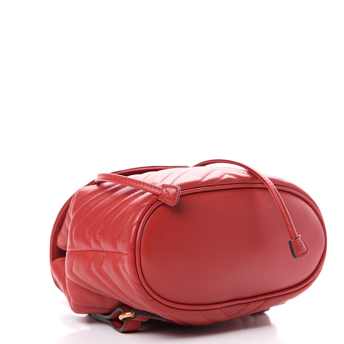 Calfskin Matelasse GG Marmont Flap Backpack Hibiscus Red