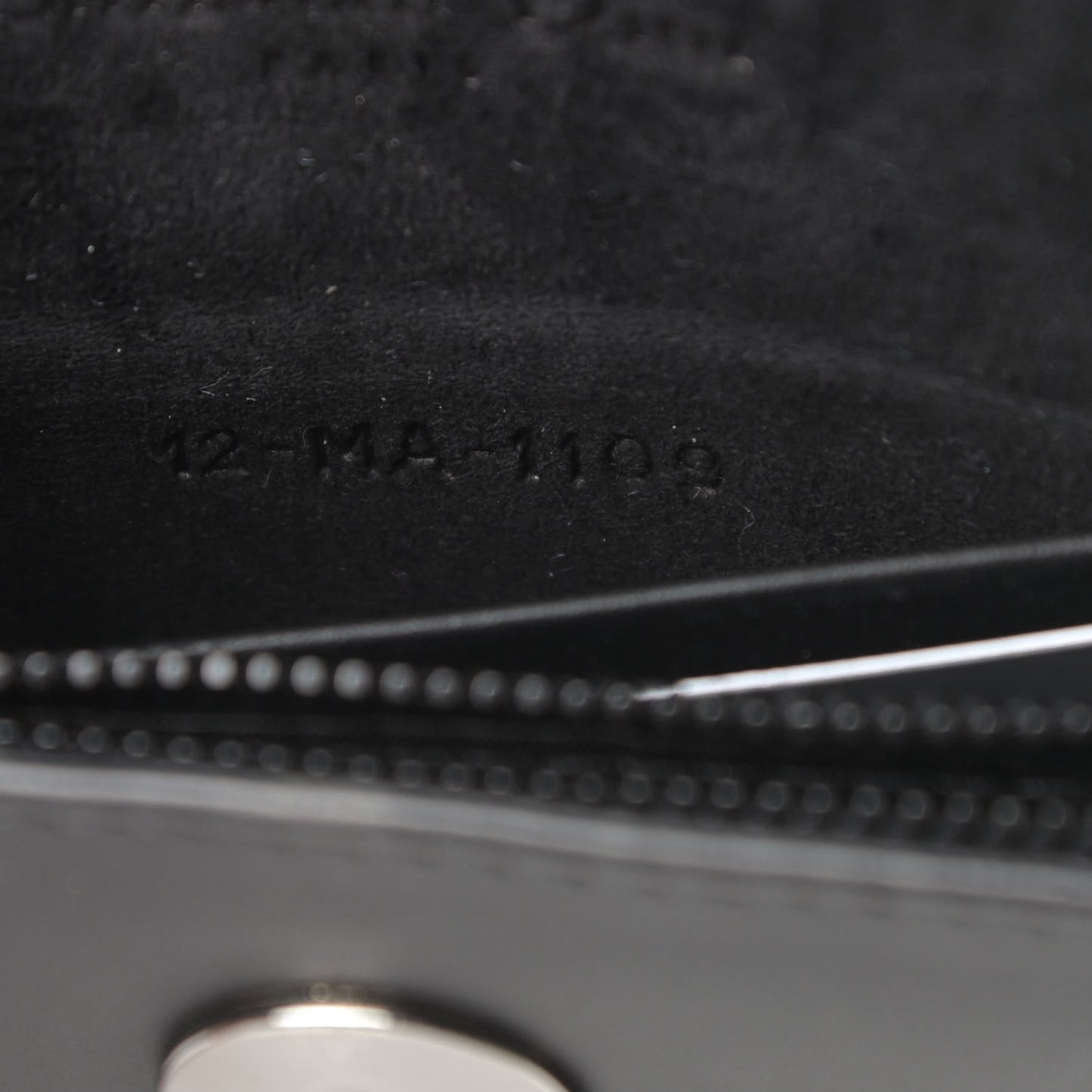 Ultra Matte Calfskin Saddle Belt Clutch Black