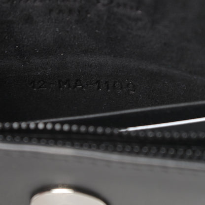 Christian Dior Ultra Matte Calfskin Saddle Belt Clutch Black 8 of 14
