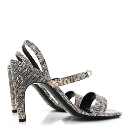 Hermes Lizard Glamour 95 Sandals 37 Ombre 4 of 10