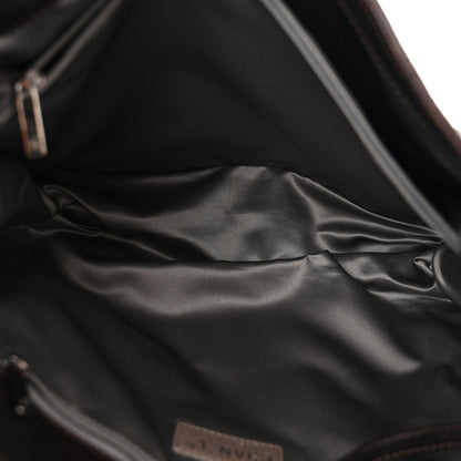Chanel Glazed Caviar Pocket In The City Tote Dark Brown 6 of 12