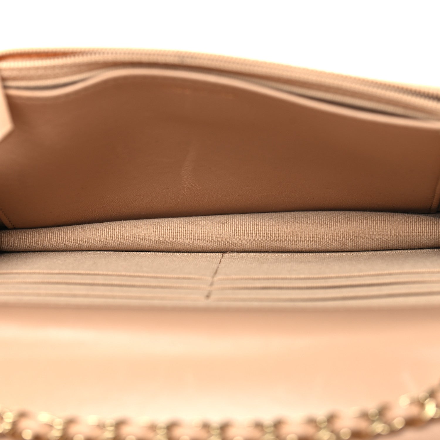 Chanel Lambskin Quilted Trendy CC Wallet On Chain WOC Beige 5 of 14