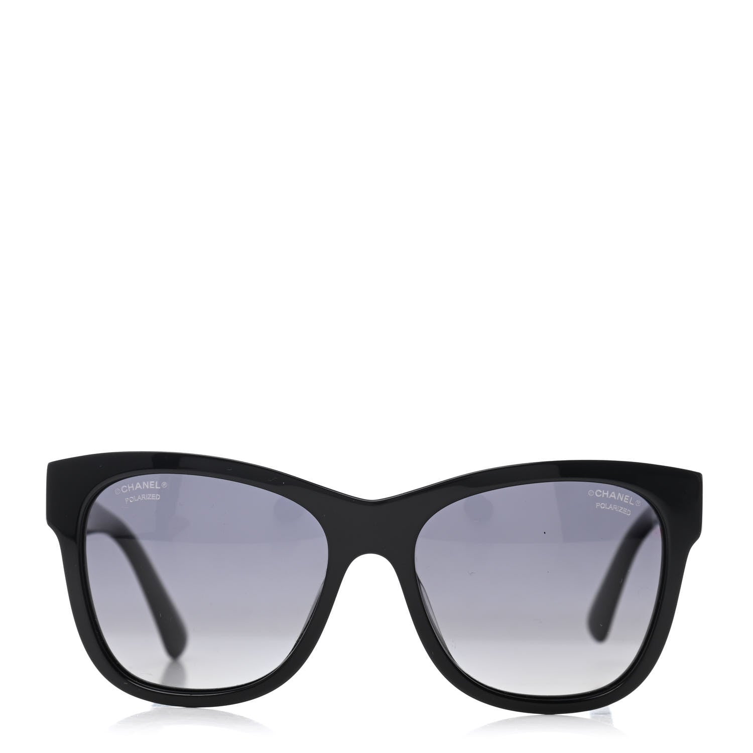 Chanel Acetate Polarized Square CC Sunglasses 5380 Black 2 of 4