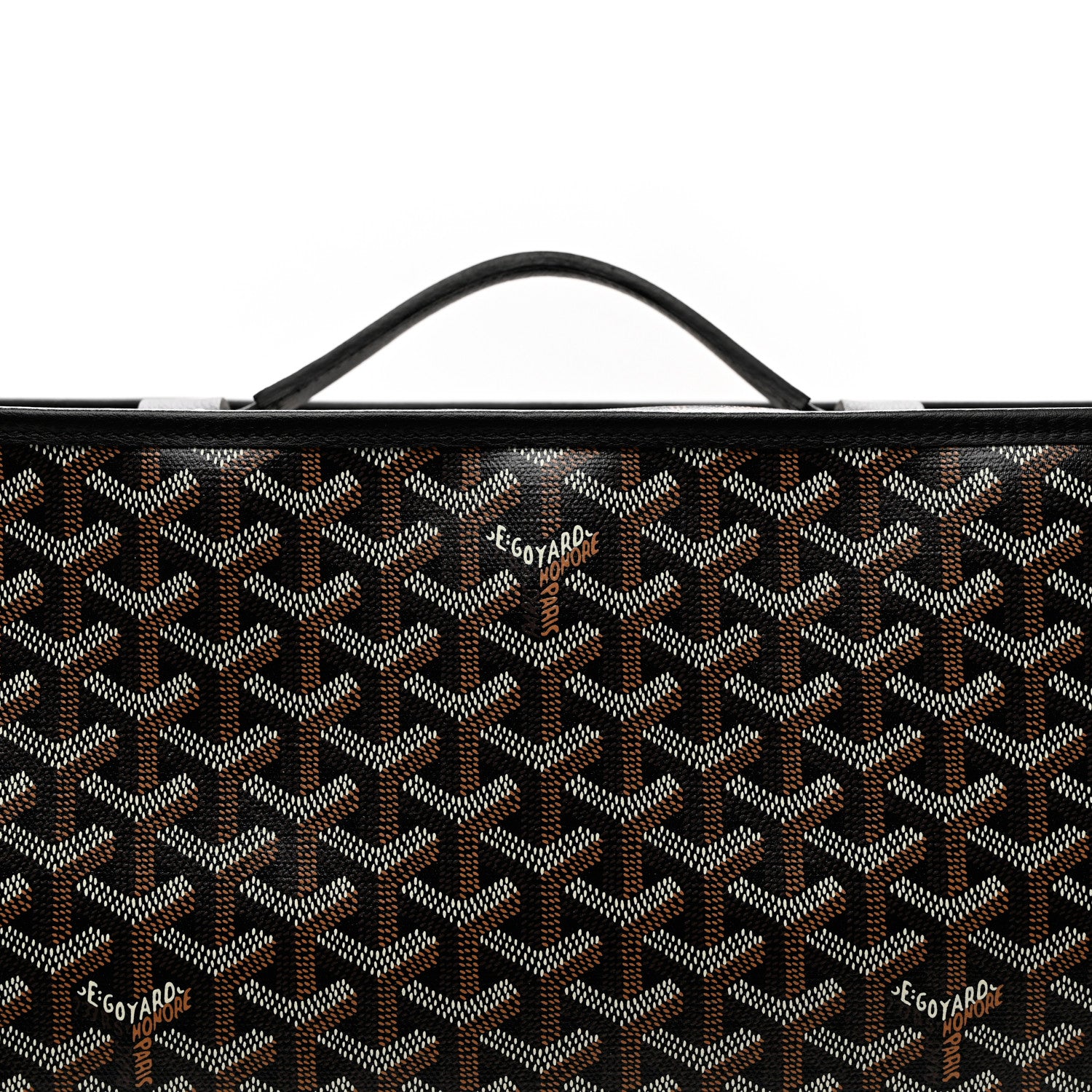 Goyard Goyardine Caravelle 50 Folding Suitcase Black 7 of 7