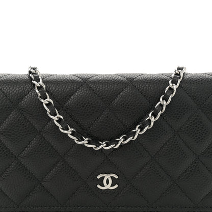 Chanel Caviar Quilted Wallet on Chain WOC Black 8 of 11