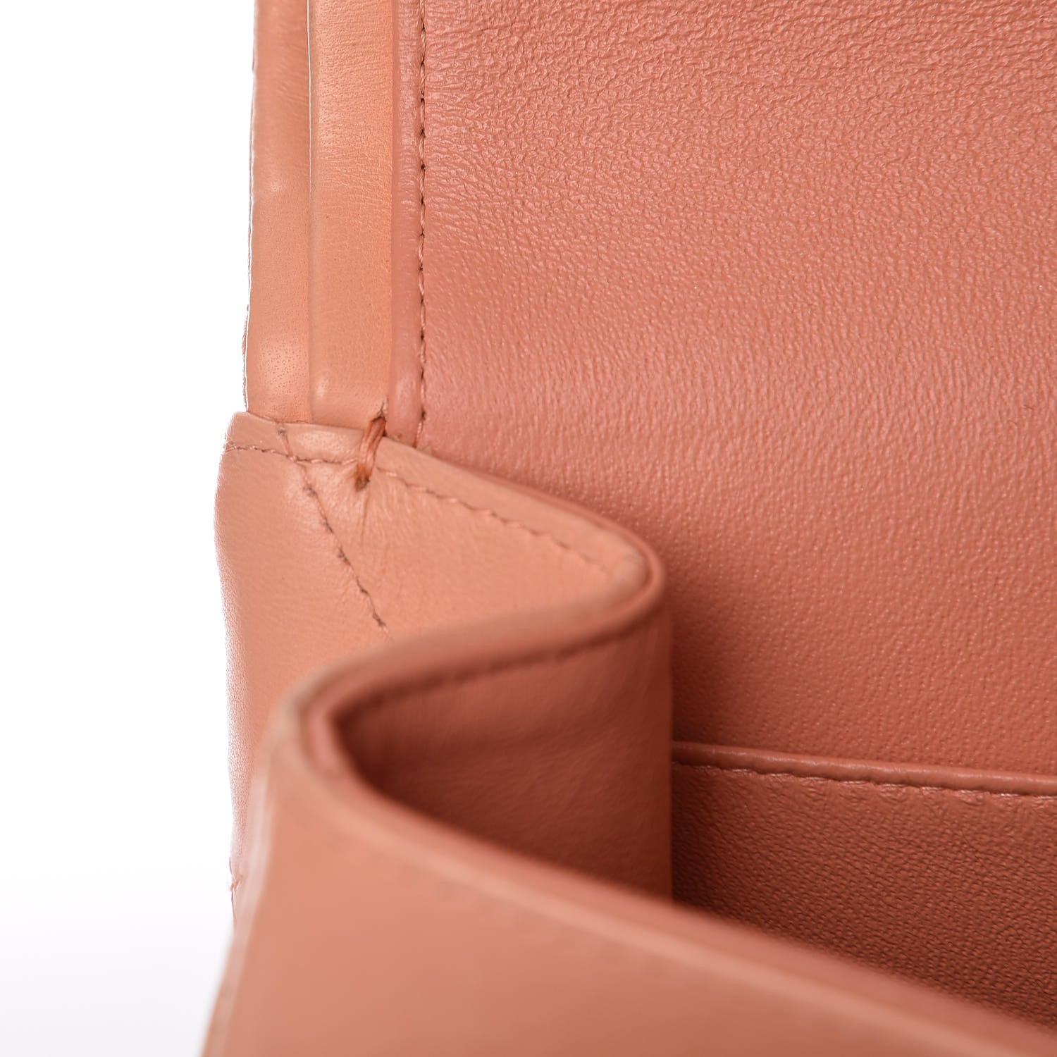 Chanel Lambskin Quilted Jumbo Double Flap Light Orange 16 of 37