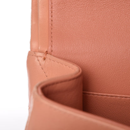 Chanel Lambskin Quilted Jumbo Double Flap Light Orange 16 of 37