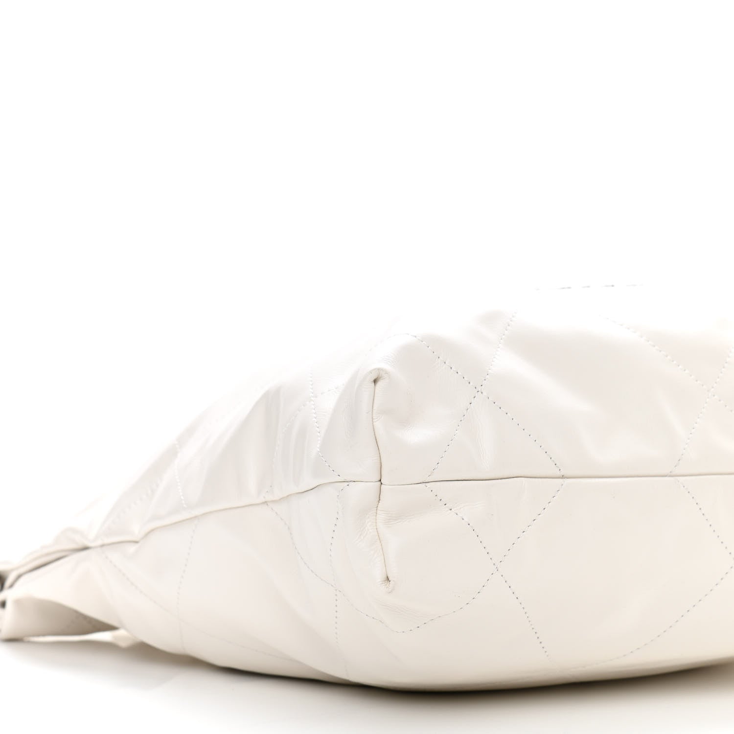 Chanel Shiny Calfskin Quilted Small Chanel 22 White 10 of 11