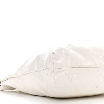 Chanel Shiny Calfskin Quilted Small Chanel 22 White 10 of 11