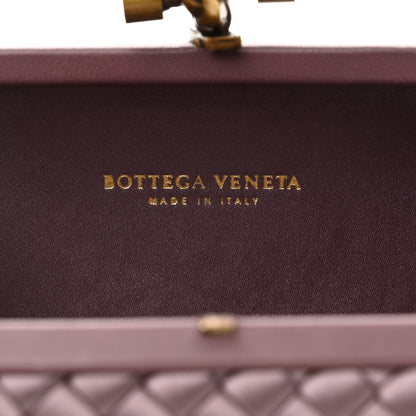 Bottega Veneta Satin Intrecciato Knot Clutch Pink 6 of 6