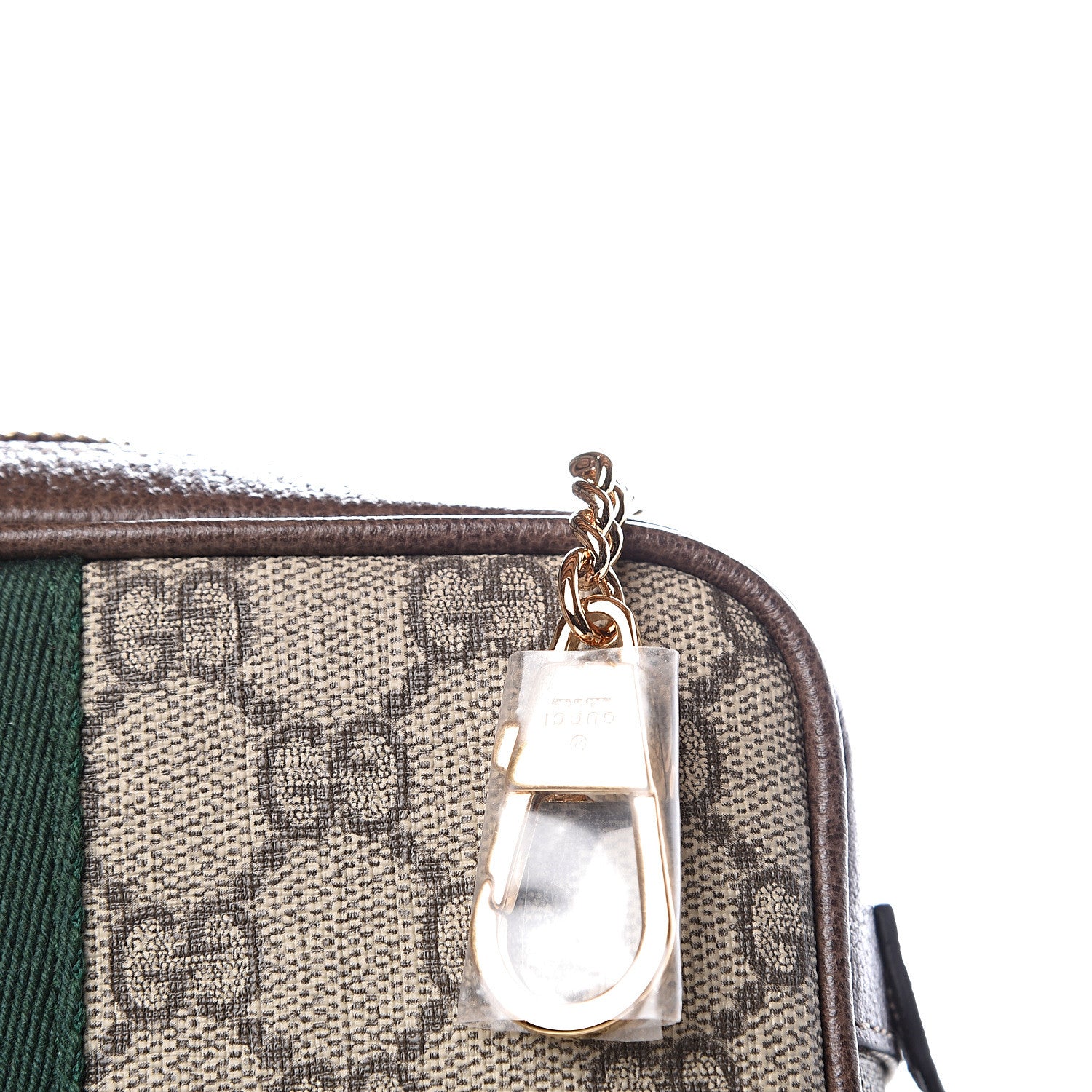 Gucci GG Supreme Monogram Web Mini Ophidia Shoulder Bag Brown 9 of 12