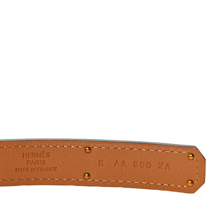 Hermes Odyssee Calfskin Kelly Belt Macassar 4 of 5