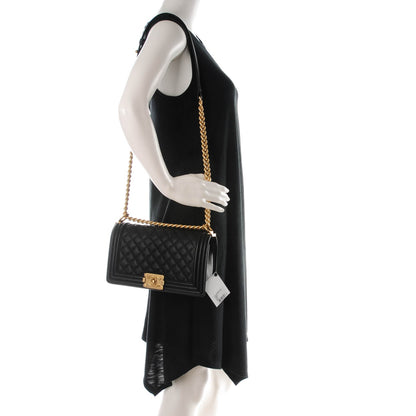 Chanel Caviar Quilted Medium Boy Flap Black 2 of 7