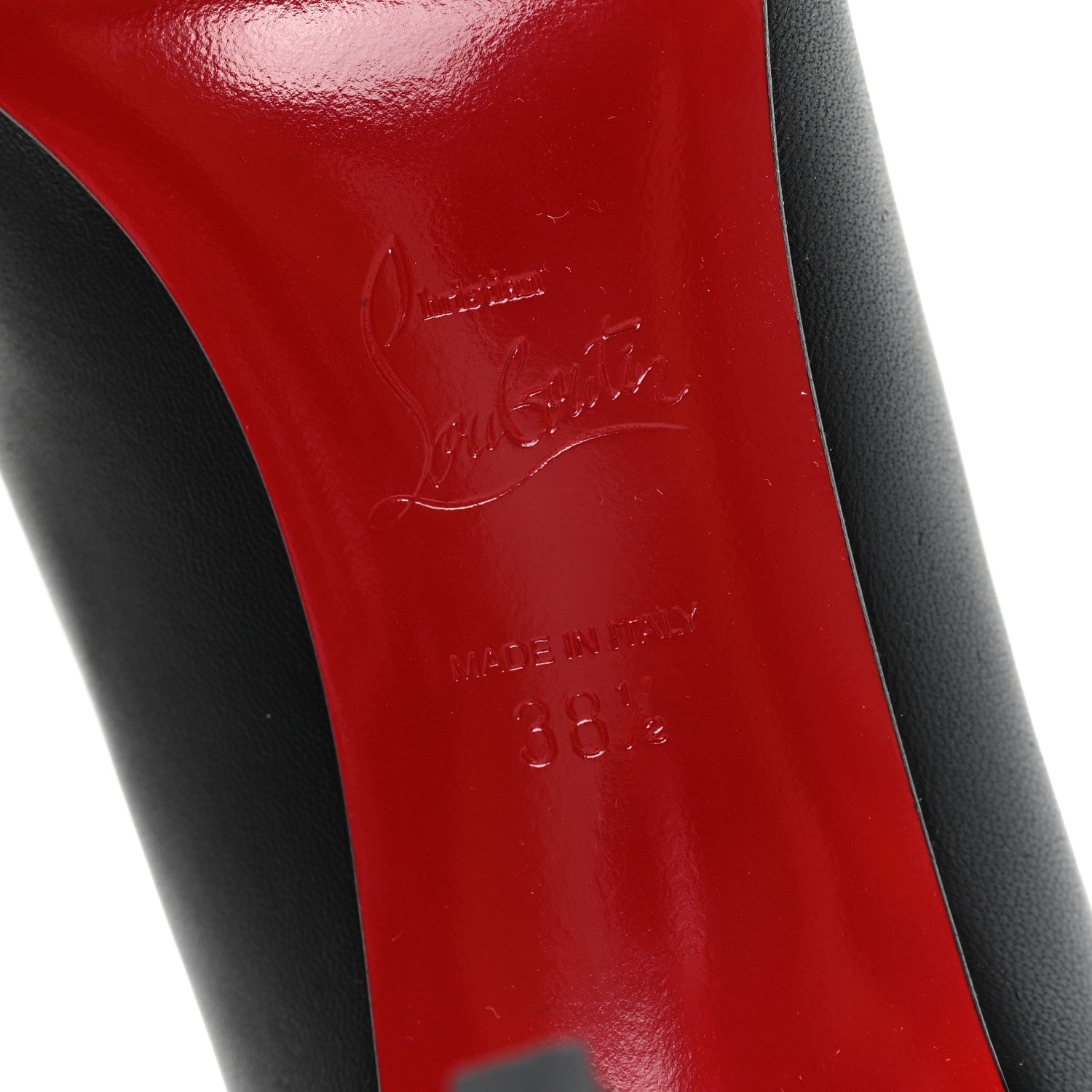 Christian Louboutin Shiny Nappa Pigalle Follies 85 Pumps 38.5 Black 7 of 9